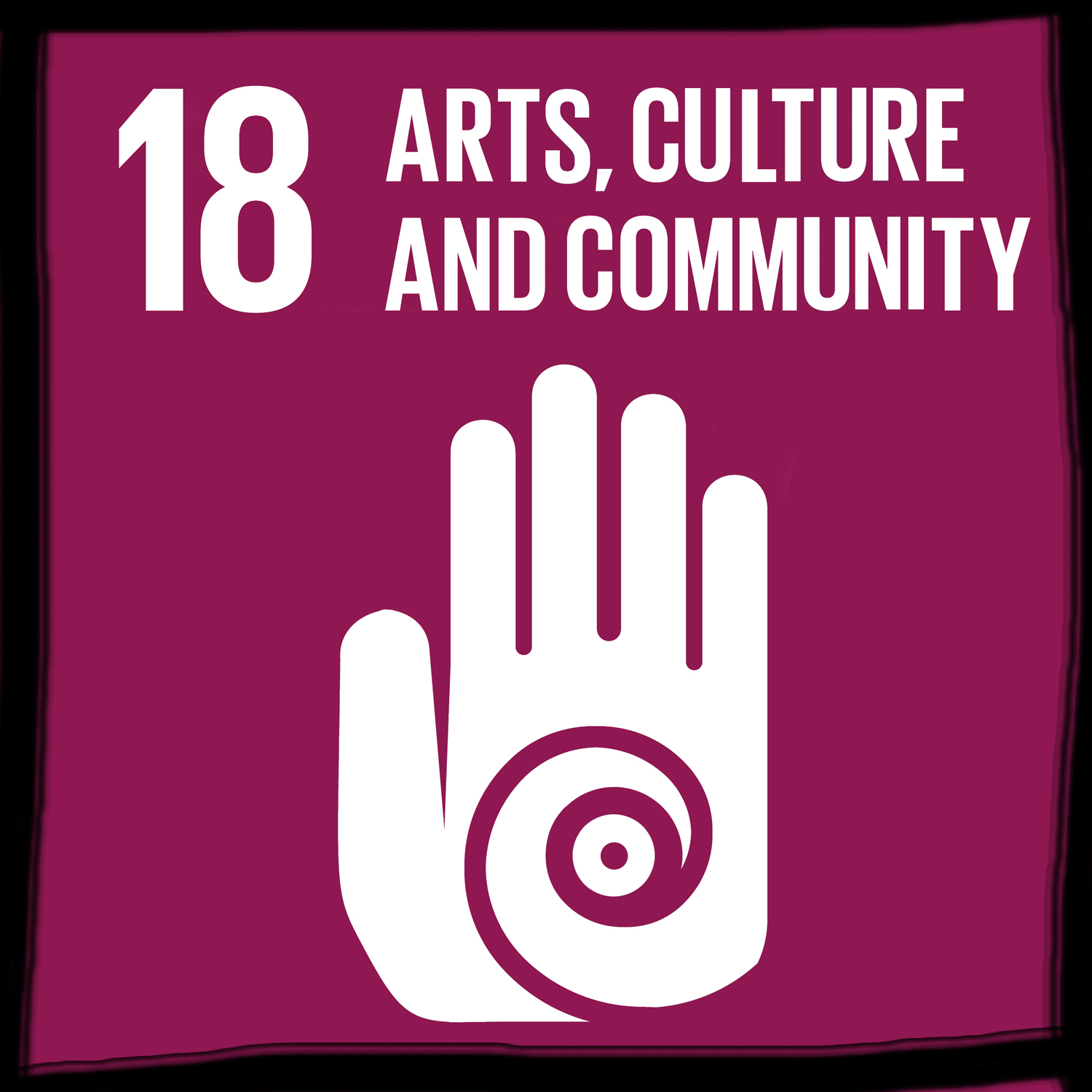 Icon for SDG 18 Arts Culture and Community